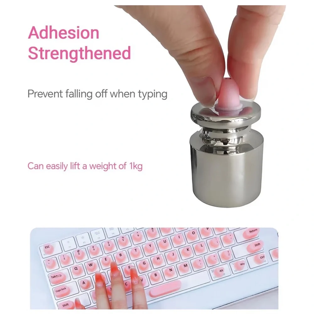Raised Keyboard Stickers for Long Nails